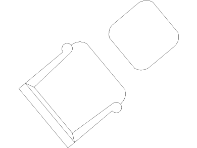bloque cad sofás en DWG 03