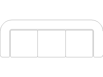 bloque cad sofás en DWG 04
