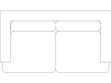 bloque cad sofás en DWG 05
