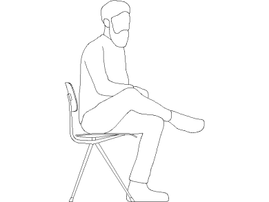 silla con persona sentado