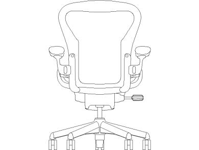 silla escritorio en trasera