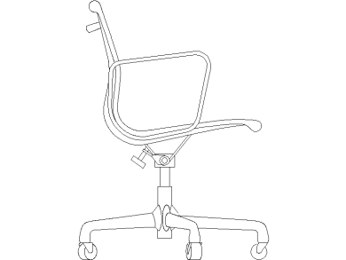 sillas escritorio vista lateral