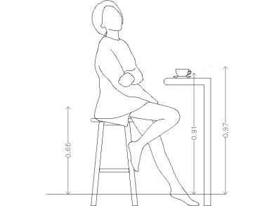 taburete alto con silueta de mujer (2)