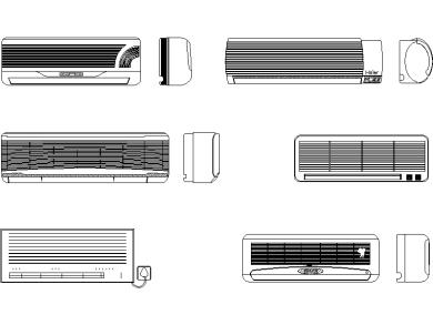 Bloques CAD de sistemas de aire acondicionado