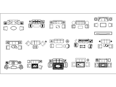 Bloques CAD Sofás descarga gratuita
