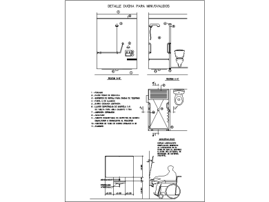 Detalle de Ducha Adaptada
