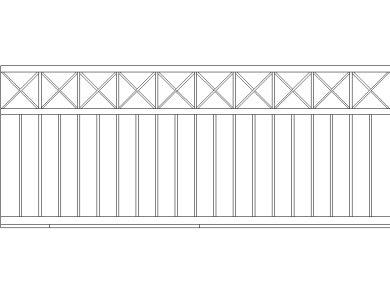 Bloques CAD Barandilla Balcón