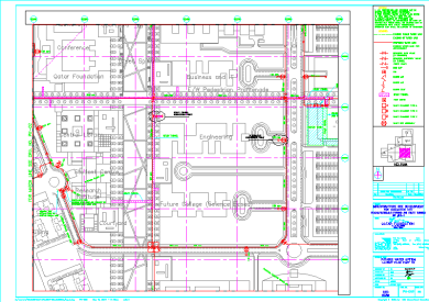 Plano de trazado de la red de agua potable DWG