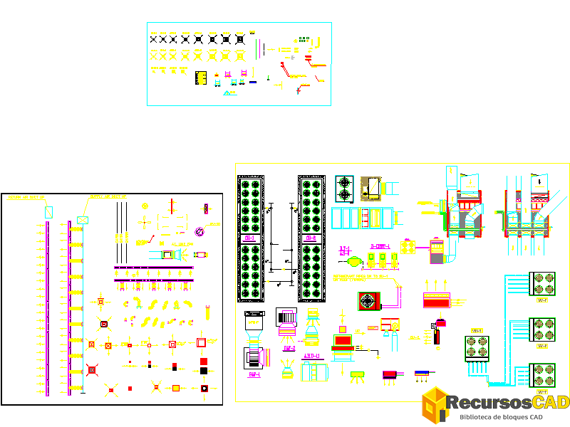 Bloques CAD de Aire Acondicionado