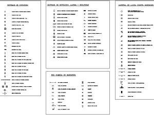 simbolos de proteccion contra incendios en formato DWG