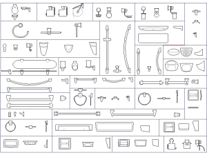 Accesorios de Baño: Porta Cepillos, Jaboneras, Percheros y Más en DWG