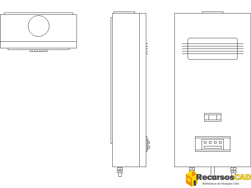 Bloques AutoCAD de Planos de Caldera o Boiler