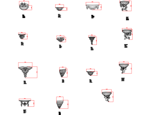 Bloques CAD DWG de Decoración Neoclásica