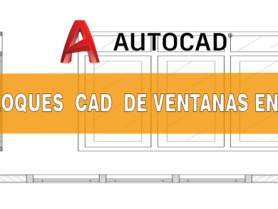 Bloques de Ventanas DWG Gratis en Vista planta y Alzado para AutoCAD 2D