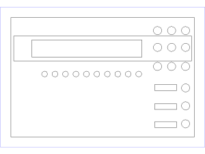 simbolo central de incendios en formato DWG