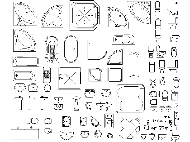 Bloques AutoCAD de Instalaciones Sanitarias DWG DWG AutoCAD