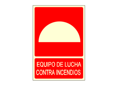 Señalización de Equipo de lucha contra incendio