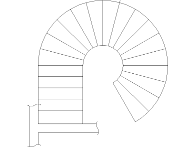 Escaleras curva