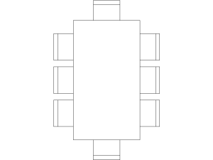 Mesa rectangular con Sillas