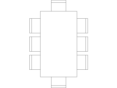 Mesa rectangular con Sillas