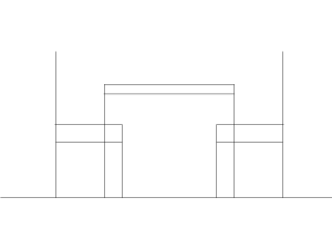 Mesa de Comedor con Sillas AutoCAD DWG Gratis – Vista Frontal 2D