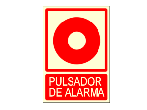 Señalización de Pulsador de alarma