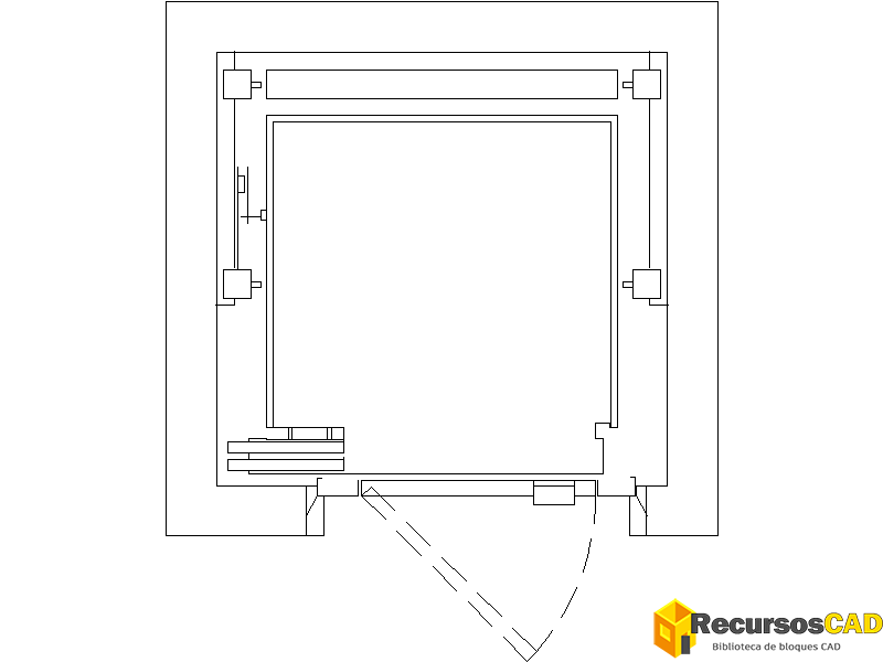 Cabina de Ascensor en planta 1