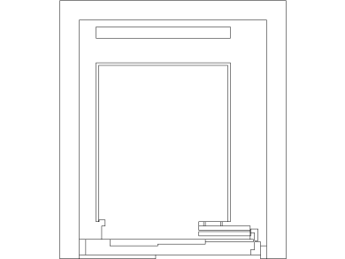 Bloque CAD Cabina de Ascensor en planta