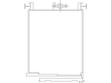 Bloque CAD Cabina de Ascensor en planta