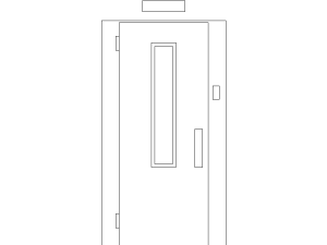 Bloque CAD Cabina de Ascensor en planta1