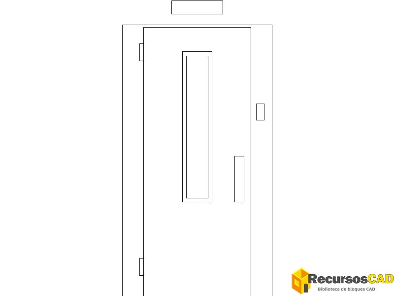 Bloque CAD Cabina de Ascensor en planta1