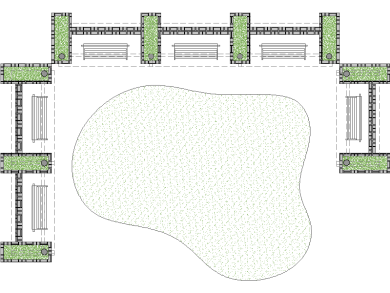 Bloques DWG de Bancos Urbanos: Vistas en Planta y Alzados