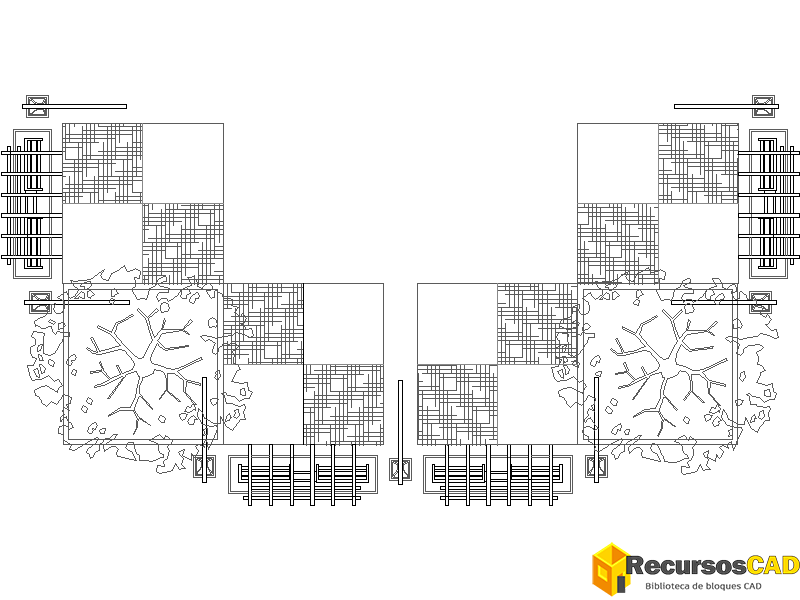 Bloques DWG de Bancos Urbanos: Vistas en Planta y Alzados