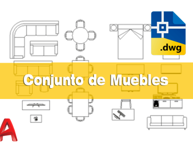 Bloques DWG Muebles en AutoCAD 2D Gratis