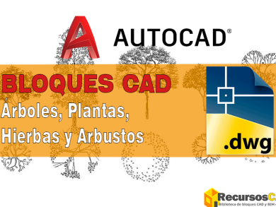 Bloques DWG de Árboles, Plantas y Arbustos