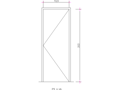 Bloques DWG de Puertas acotado