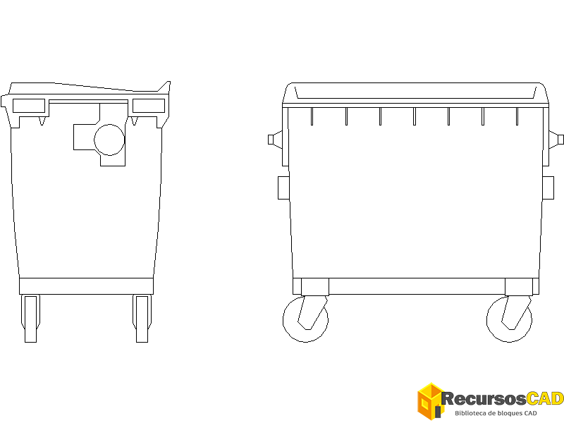 Contenedor de Basura 660 Litros