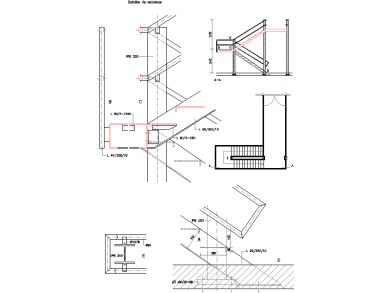 Desarrollo de Detalles de Escaleras en Plantas y Secciones para AutoCAD 2D DES-02