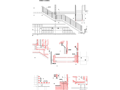 Desarrollo de Detalles de Escaleras en Plantas y Secciones para AutoCAD 2D DES-04