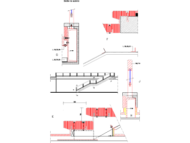 Desarrollo de Detalles de Escaleras en Plantas y Secciones para AutoCAD 2D DES-05