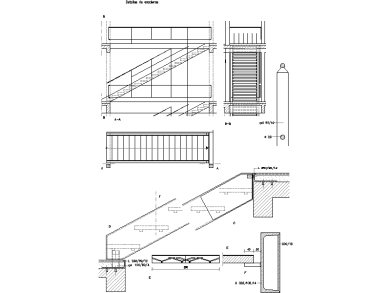 Desarrollo de Detalles de Escaleras en Plantas y Secciones para AutoCAD 2D DES-06