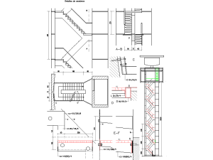 Desarrollo de Detalles de Escaleras en Plantas y Secciones DES-10