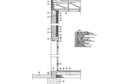 Bloques DWG Detalle de Sección Constructiva para AutoCAD 2D Gratis