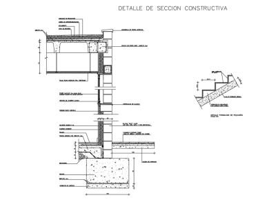 Bloques DWG de Detalle de Sección Constructiva para AutoCAD 2D Gratis