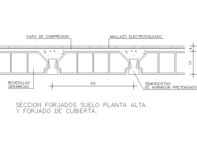 Detalles Constructivos de Forjados para Suelo Planta Alta y Forjado de Cubierta