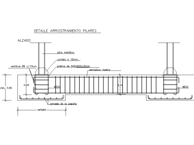 Detalles de Arriostramiento de Pilares