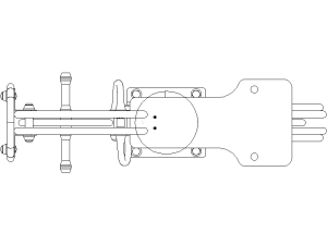 Bloques DWG del Juego Infantil "Muelle Moto" Vista Superior para AutoCAD 2D Gratis