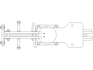 Descargar moto muelle AutoCAD DWG Gratis – Bloque 2D vista superior