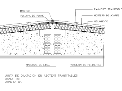 Junta de Dilatación en Azoteas Transitables