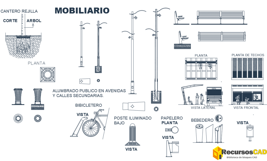 Mobiliario Urbano para Espacios Públicos